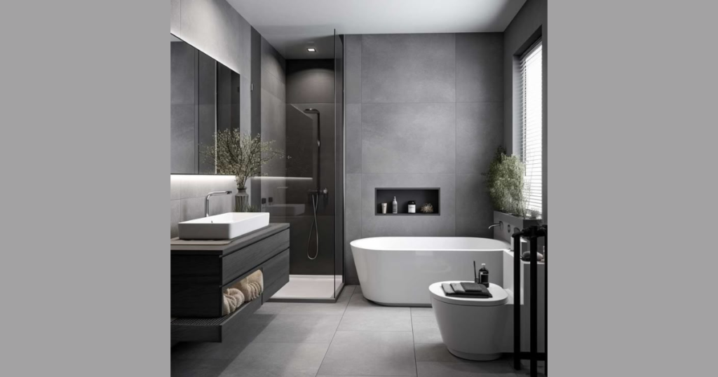 Modern Grey Bathroom Interior Ideas