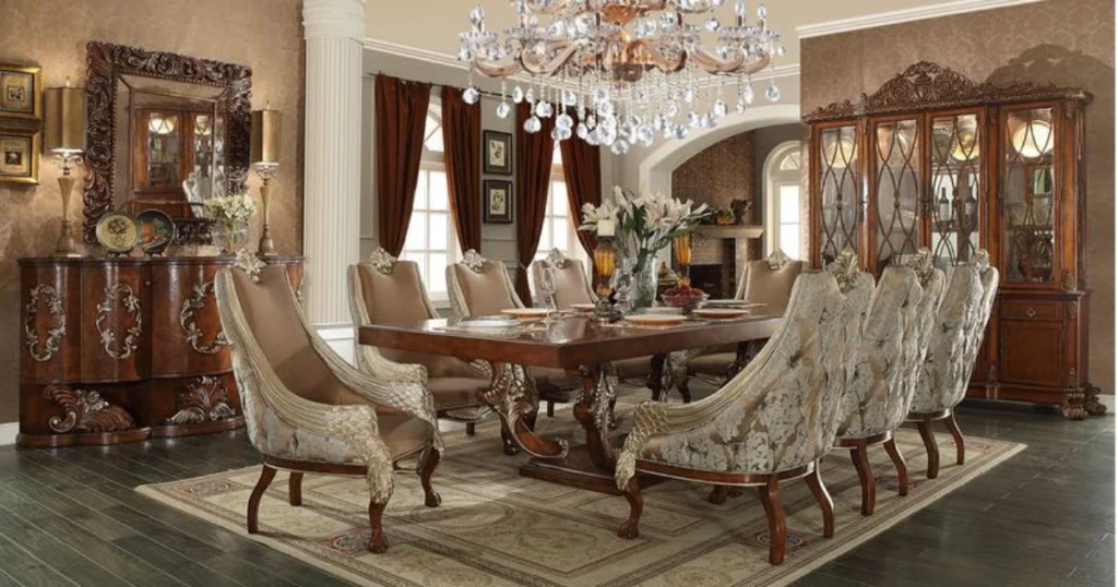 Traditional Formal Dining Room Setting