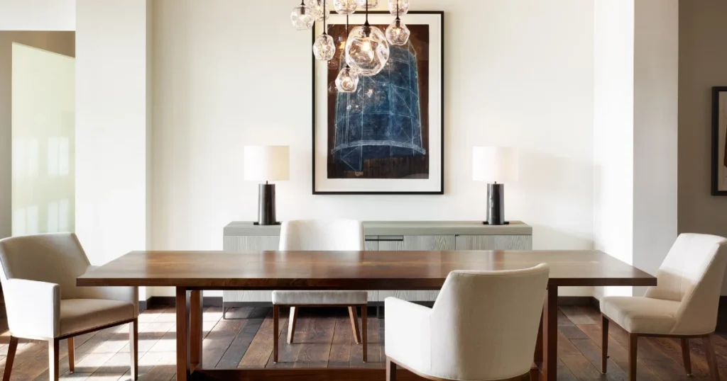 Modern Minimalist Dining Room Theme