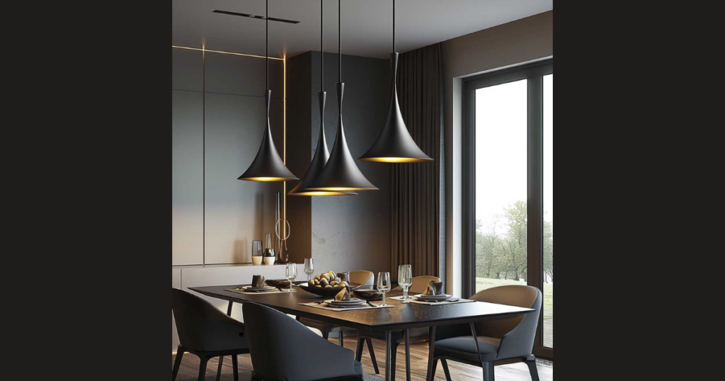 Modern Pendant Lighting Above the Table