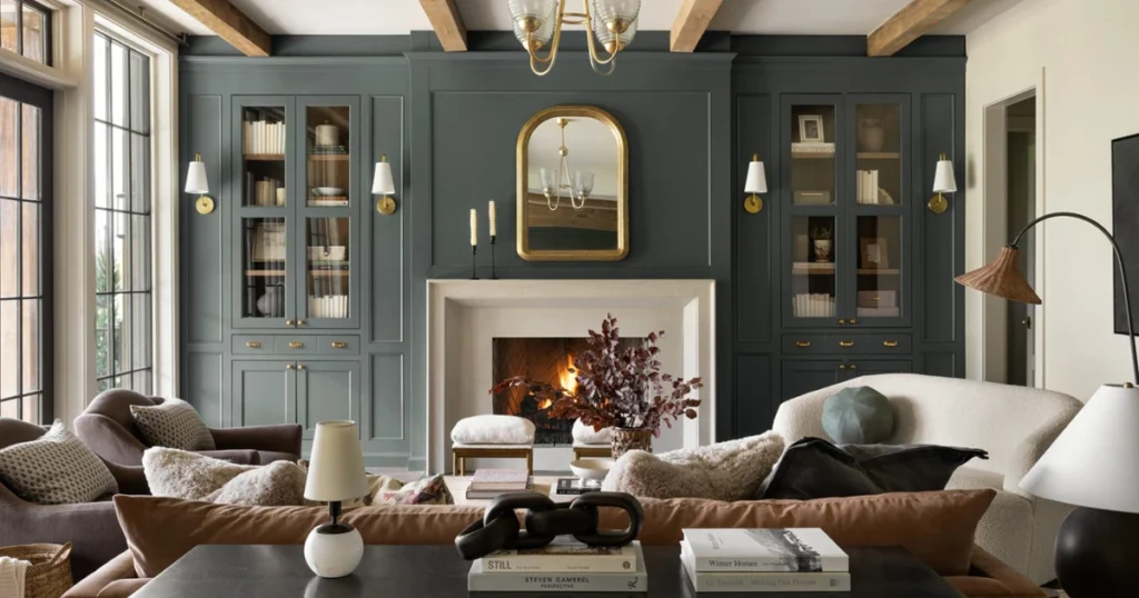 Moody Dark Shades for a Dramatic Dining Room