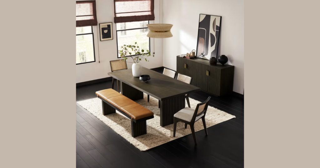 Narrow Rectangular Table for Tight Spaces