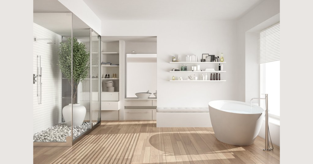 Natural Light Focused Bathroom Interior for Fresh Look