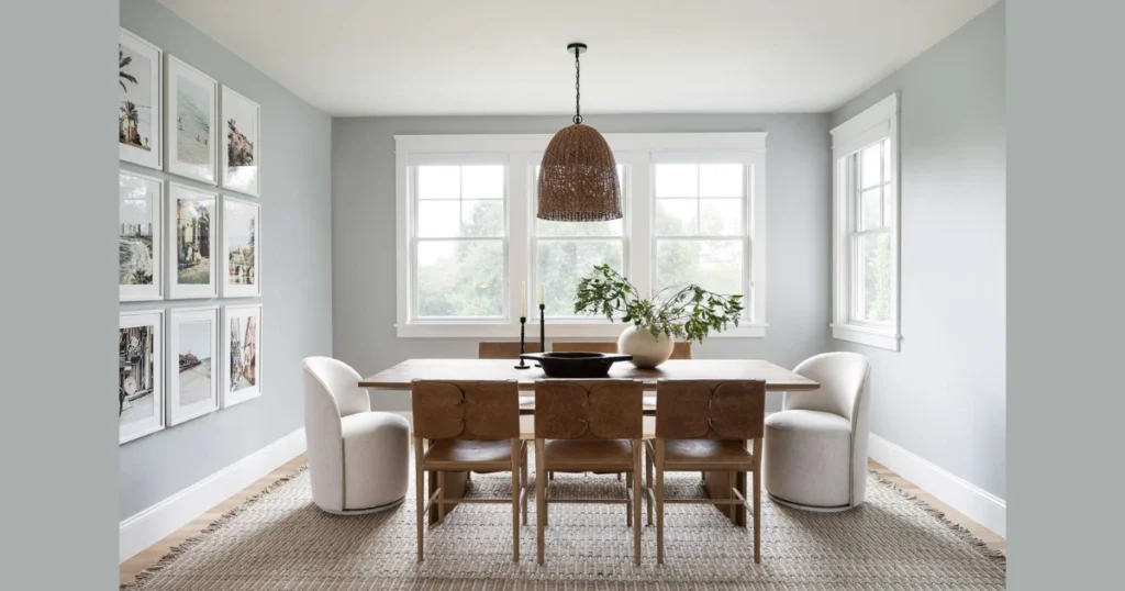 Neutral Color Palette with Warm Undertones in dinin room