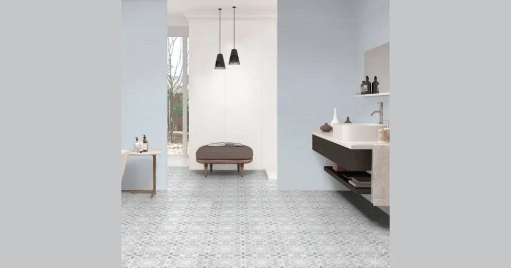 Neutral Pattern Floor with Plain Walls 