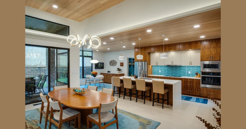 Open Concept Dining Room Setting