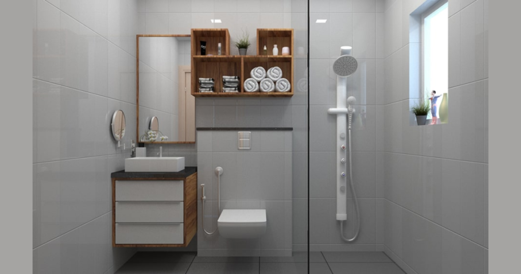 Open Shelving with Minimal Decor 