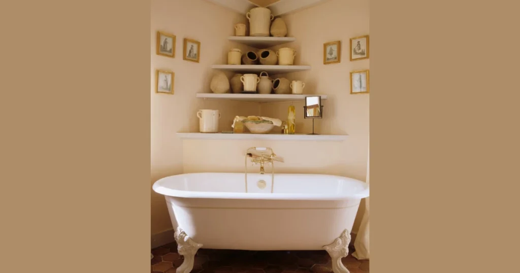 Over the Bathtub Shelves for Extra Space