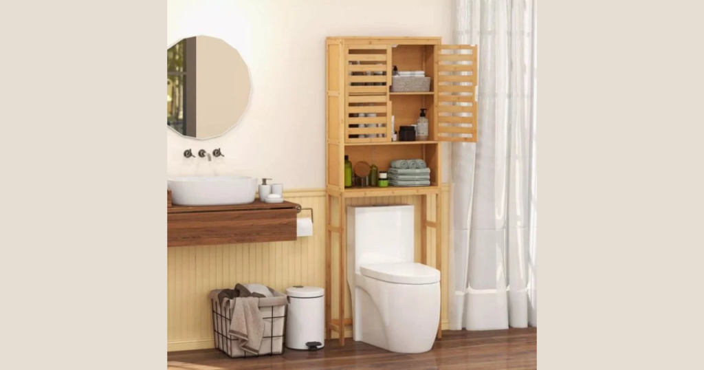Over-the-Toilet Storage Rack for Smart Organization