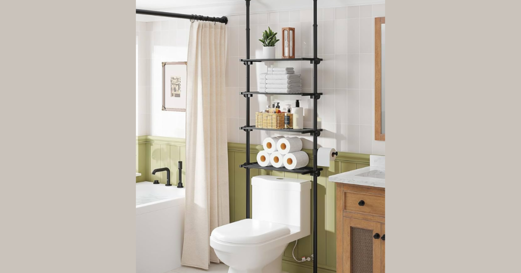 Over the Toilet Storage Shelves