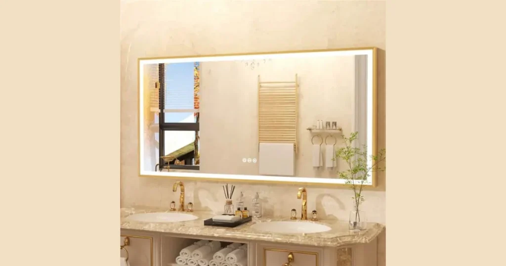 Oversized Mirror for Spacious Feel 