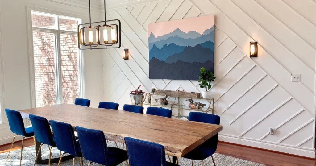 Painted Accent Wall Ideas for Affordable Dining Room Makeovers
