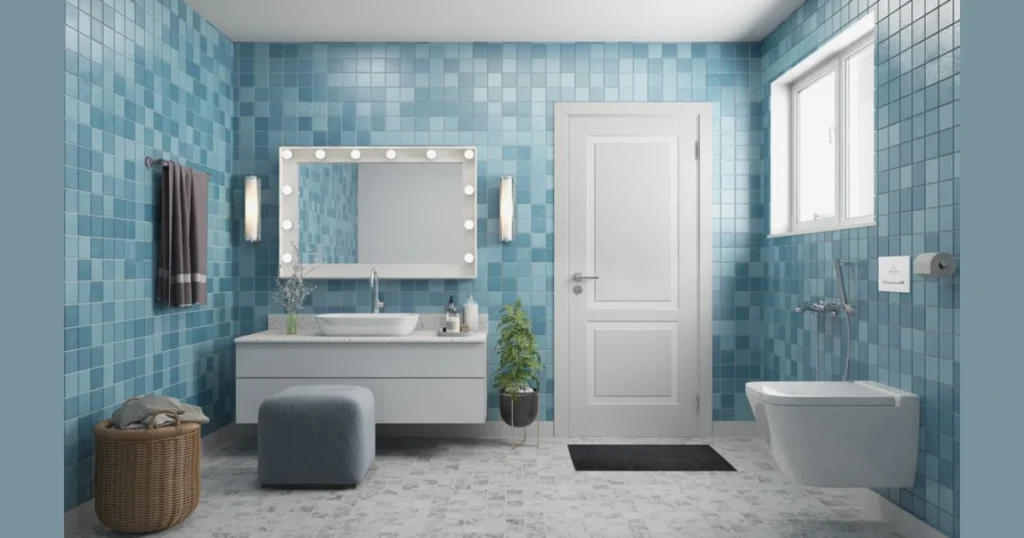 Pastel Blue Tiles for a Calm Feeling