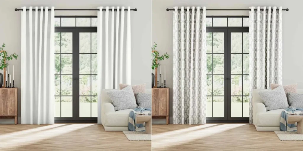 Patterned Curtains to Add Visual Interest