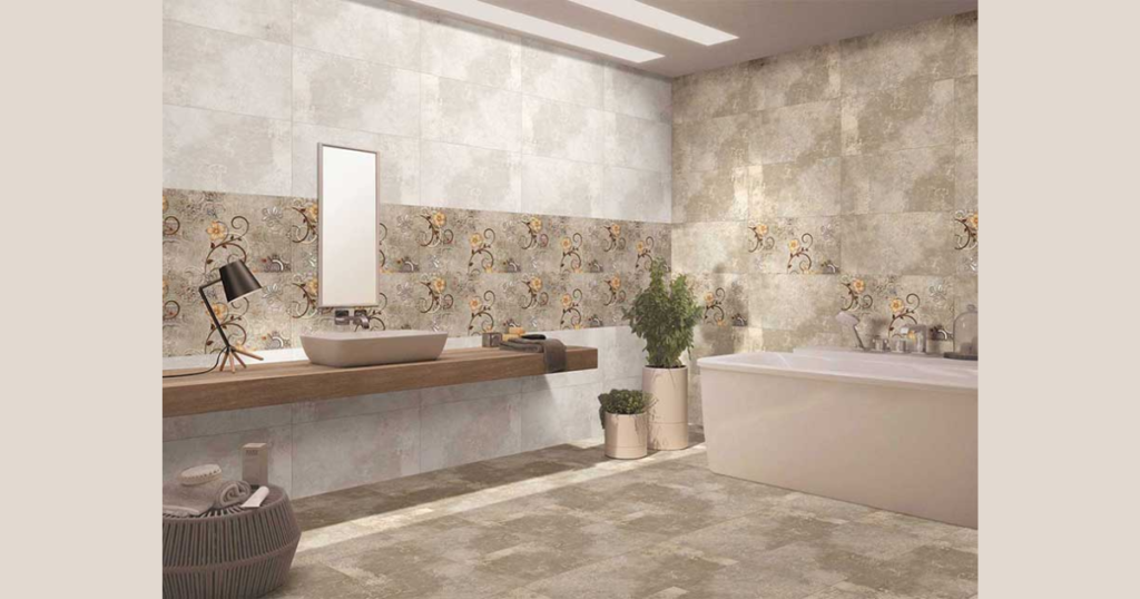 Patterned Floor Tiles for Visual Interest