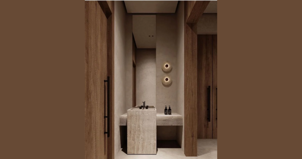 Powder Room Compact Layout Idea