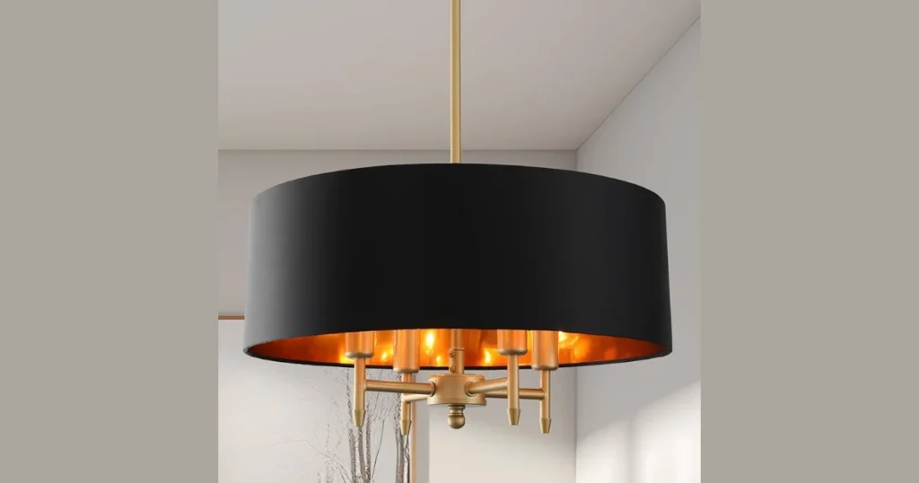 Modern Drum Shade Chandeliers