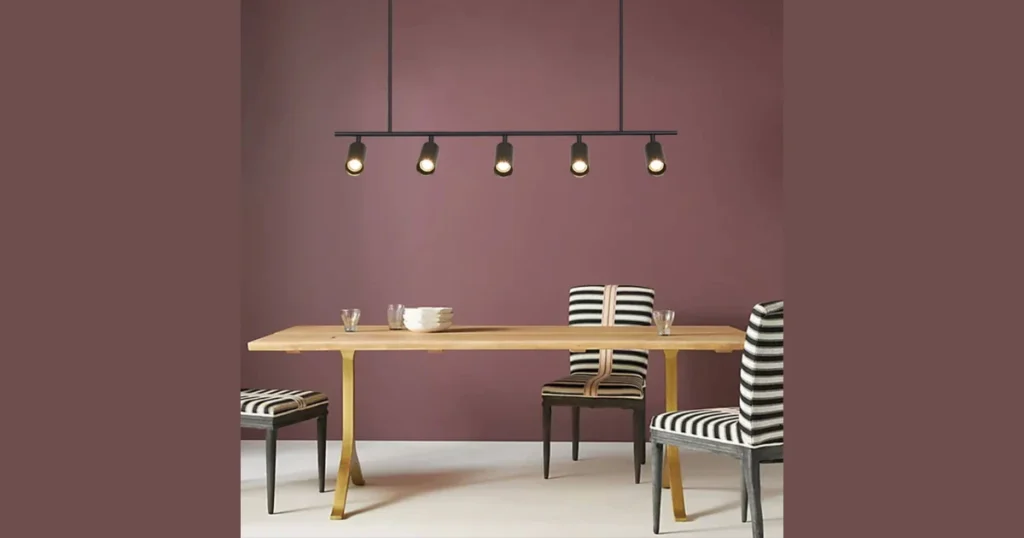 Adjustable Track Lighting for Flexible Dining Spaces