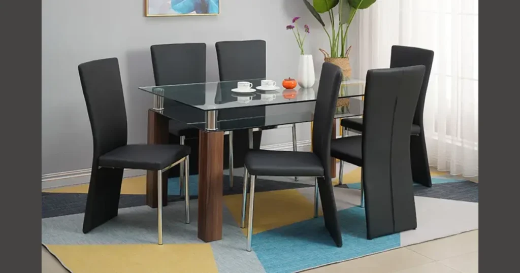 Glass Top Dining Table Set for a Contemporary Look