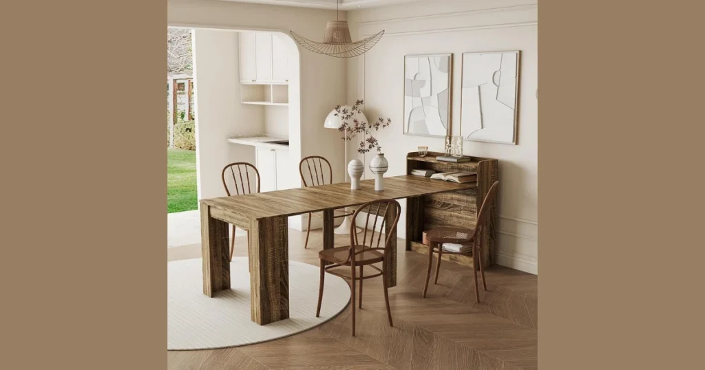 Extendable Dining Room Table Set for Flexible Seating