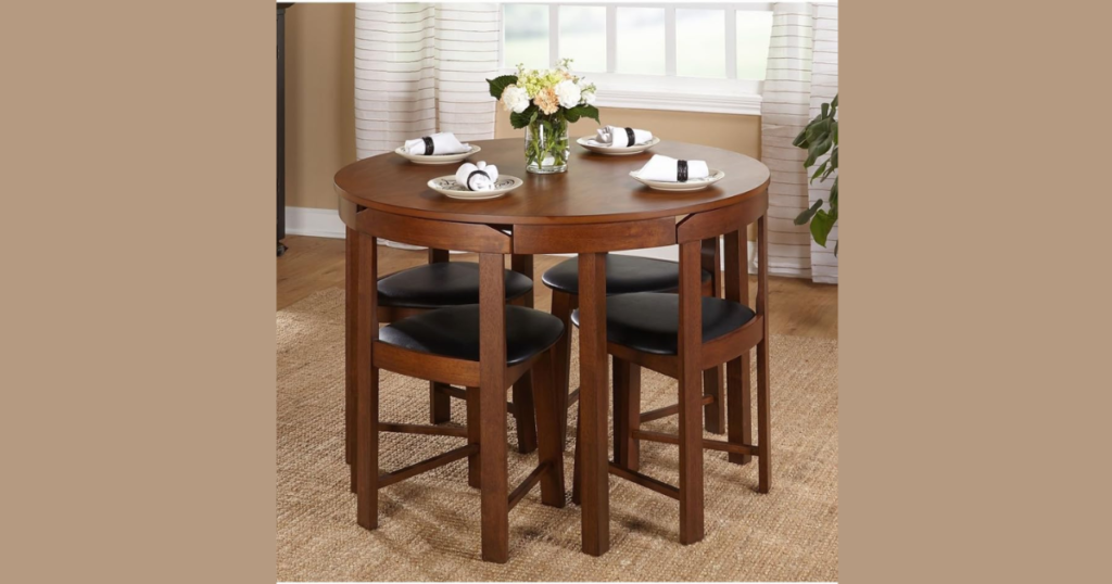 Round Dining Table to Save Space