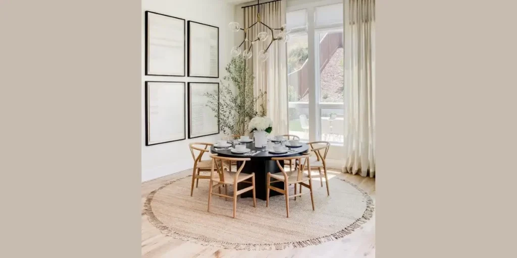 Round Rugs for Round Dining Tables