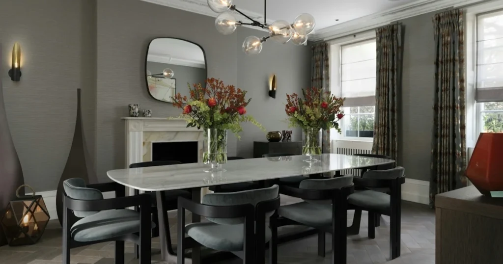 Contemporary Luxury Dining Room Theme