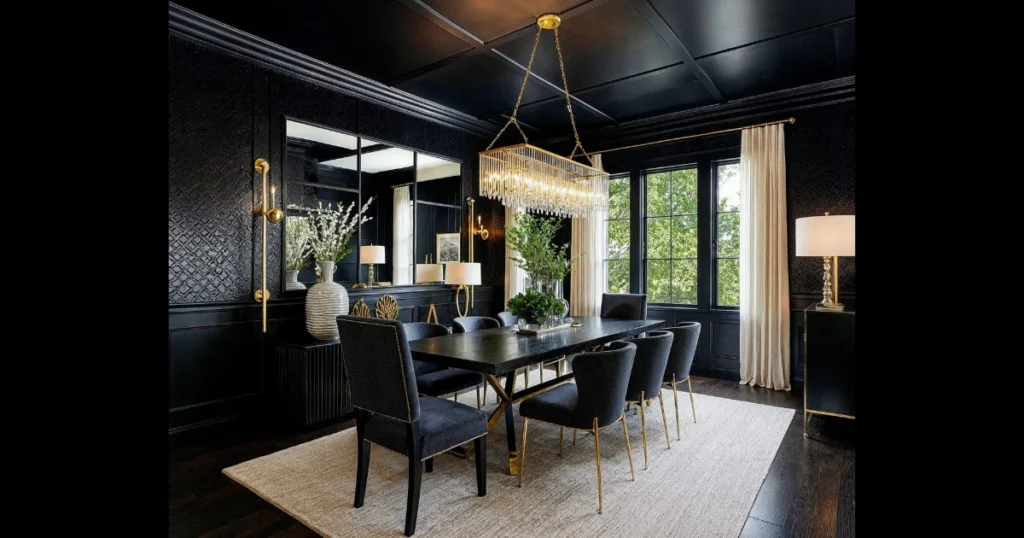 Glam Dining Room Theme