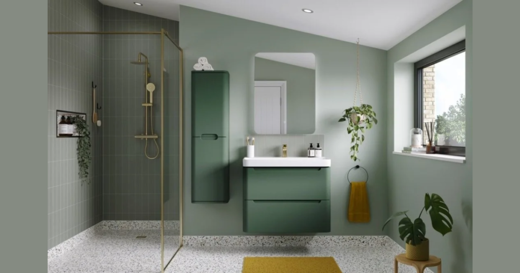 Sage Green Bathroom Wall Color for Natural Freshness