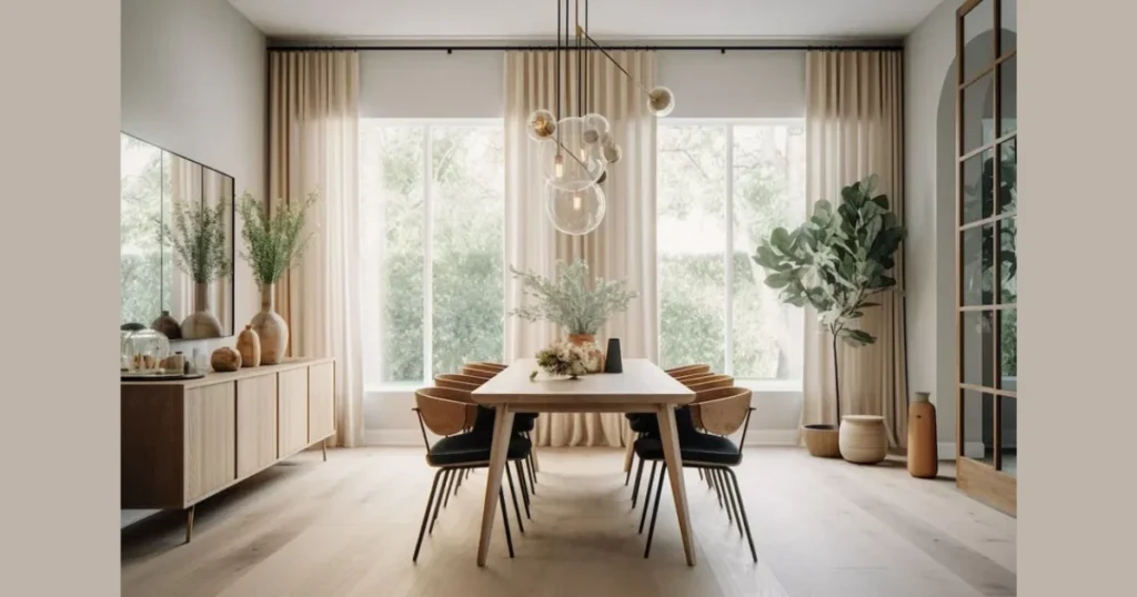 Scandinavian Inspired Minimalist Dining Room