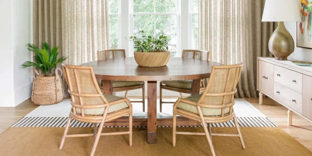 Sheer Curtains for Light-Filled Dining Spaces