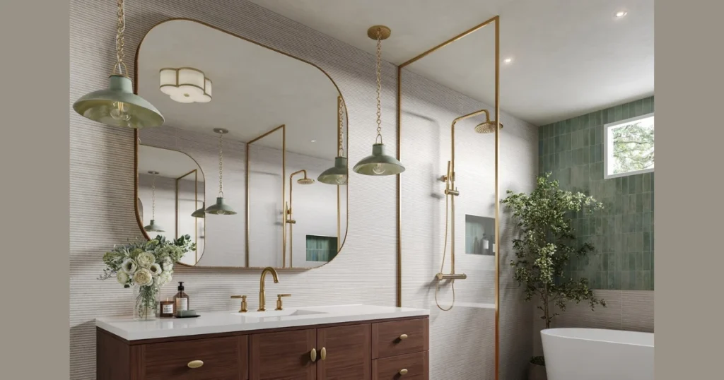 Vanity Mirror for Functional Counter Styling