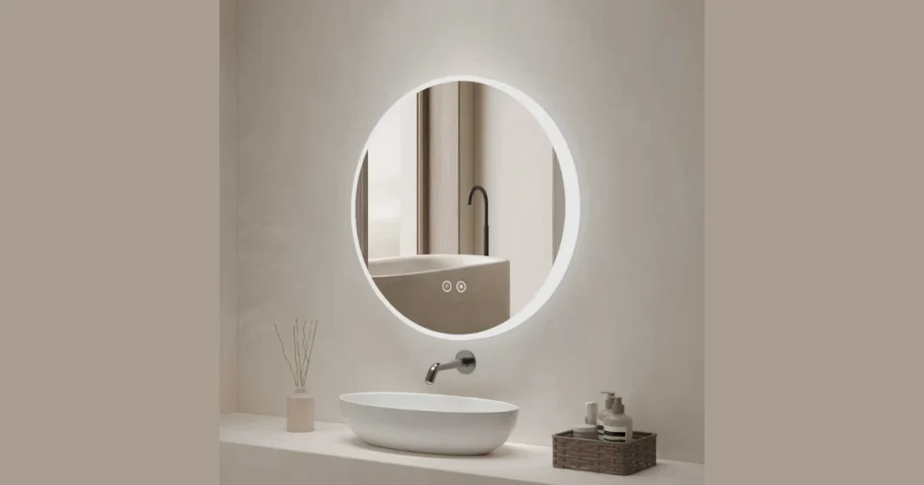 Smart Bathroom Lighting with Adjustable Color