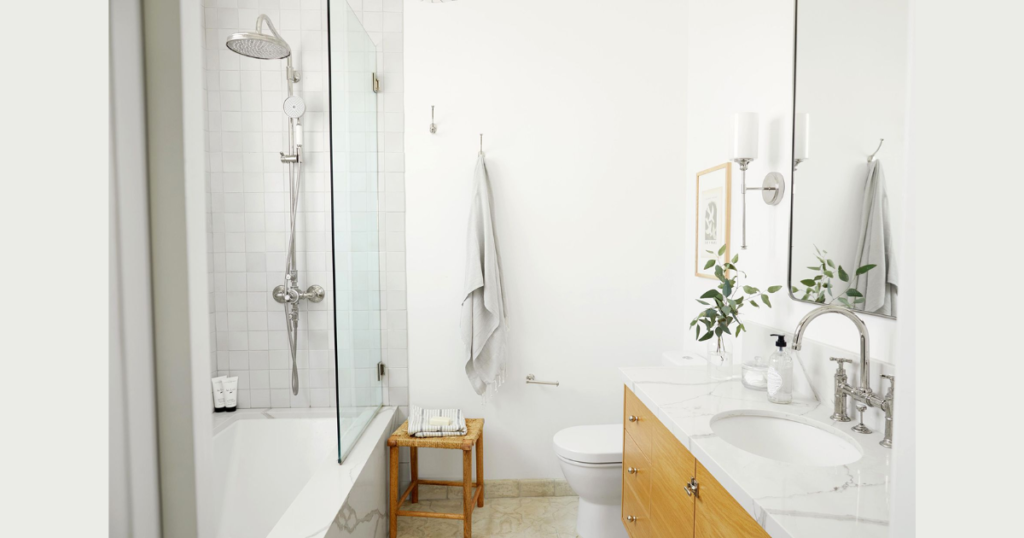 Soft White Bathroom Wall Color for Bright and Clean Look