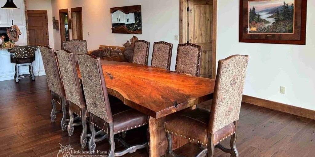 Solid Wood Dining Table as the Rustic Foundation