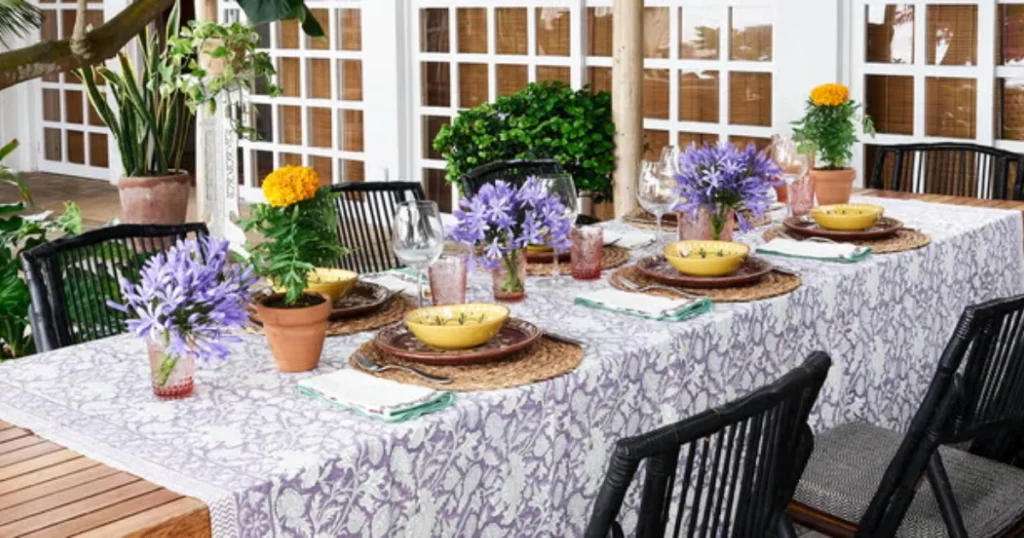 Spring Fresh Floral Dining Tablescape Ideas