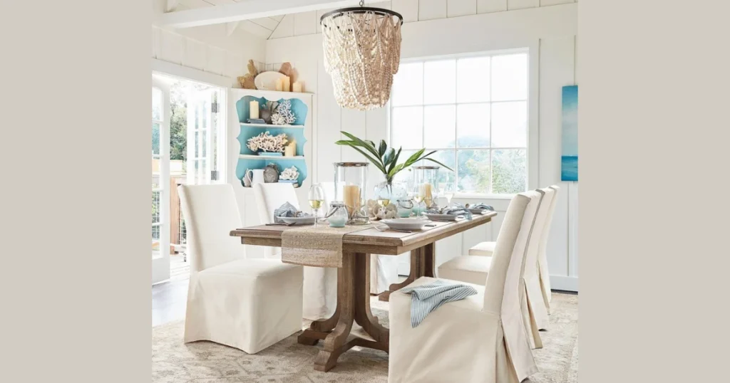 Coastal Dining Room Tablescape Ideas