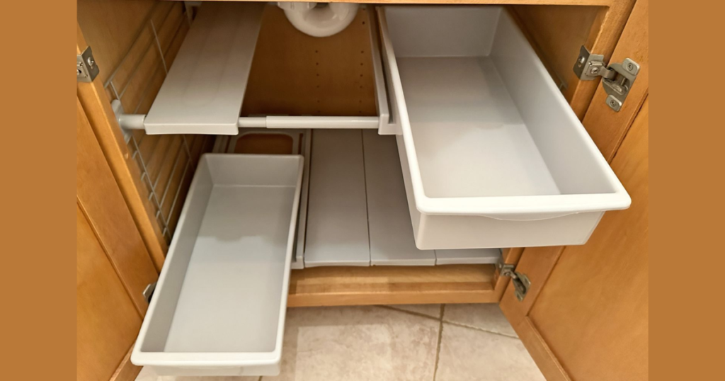 Stackable Bins Under the Sink