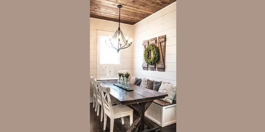 Farmhouse Accent Wall for Added Character