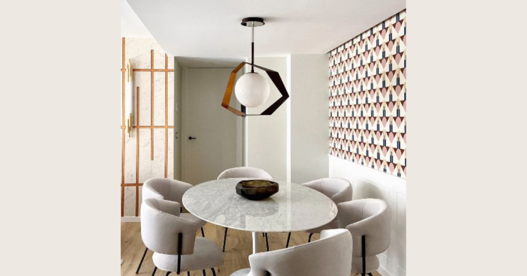 Statement Pendant Light Above the Table