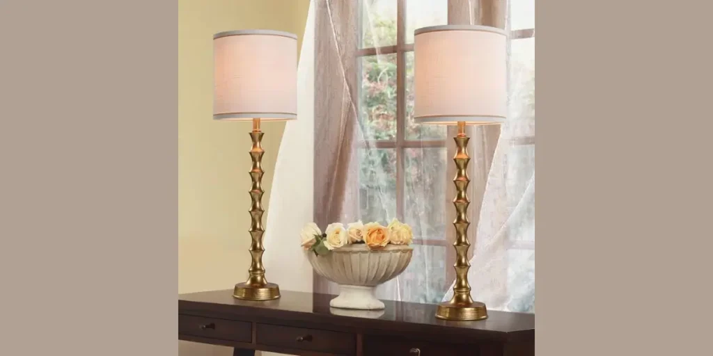 Statement Table Lamps on Dining Sideboards