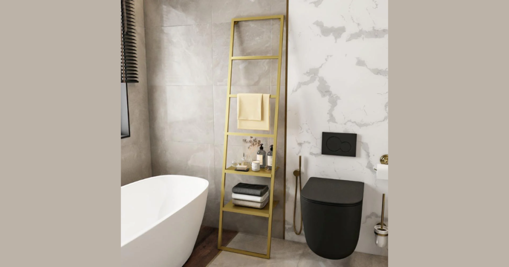 Stylish Towel Ladder for a Modern Touch