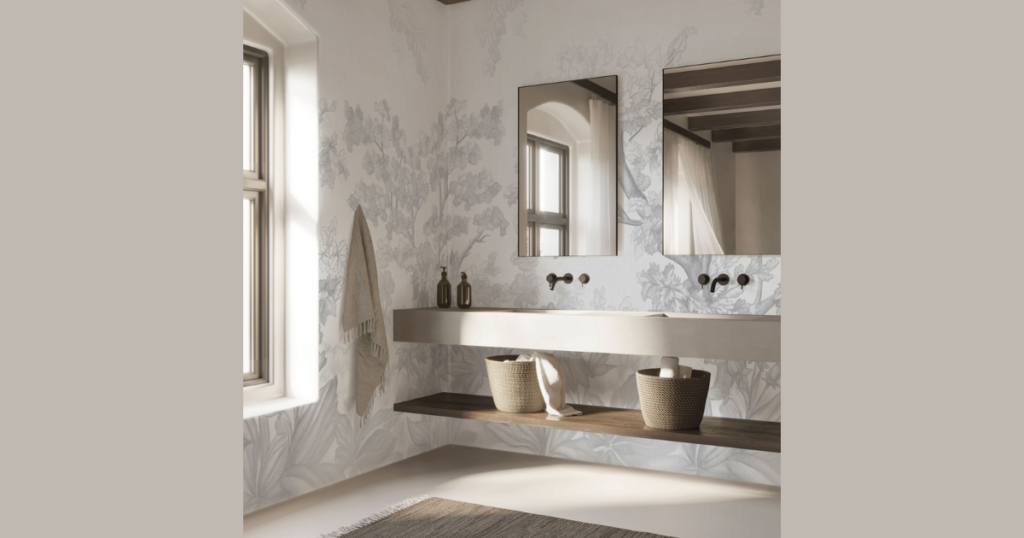 Taupe Bathroom Wall Color for Elegant Neutral Balance