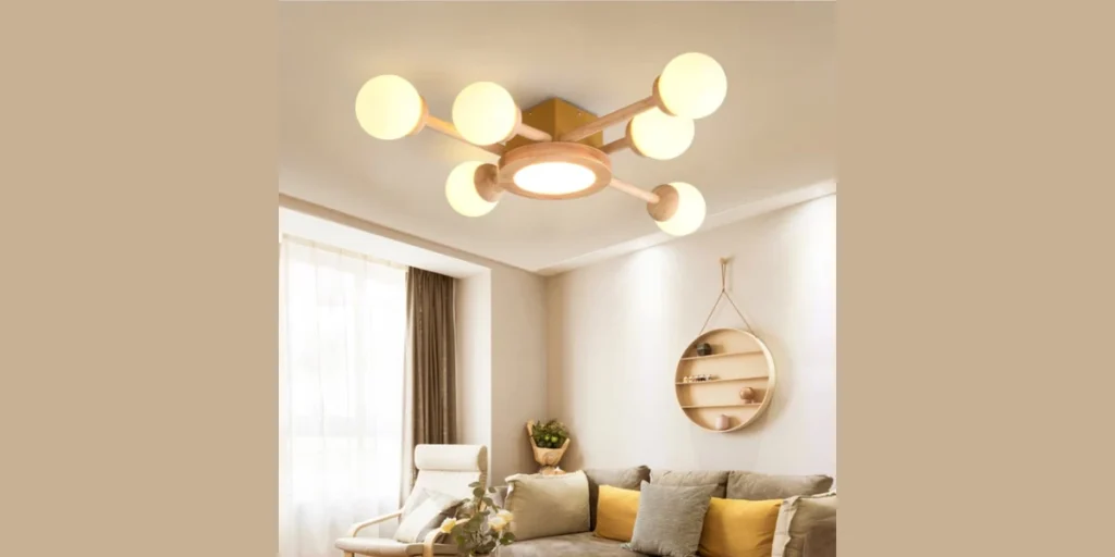 Wooden Ceiling Light for a Natural and Warm Feel