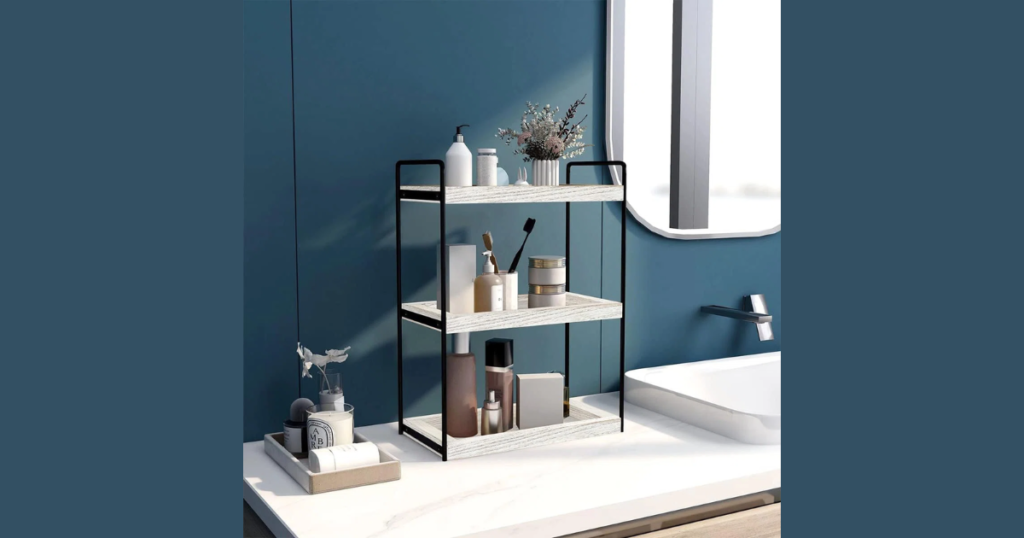 Tiered Countertop Trays for Vertical Organization