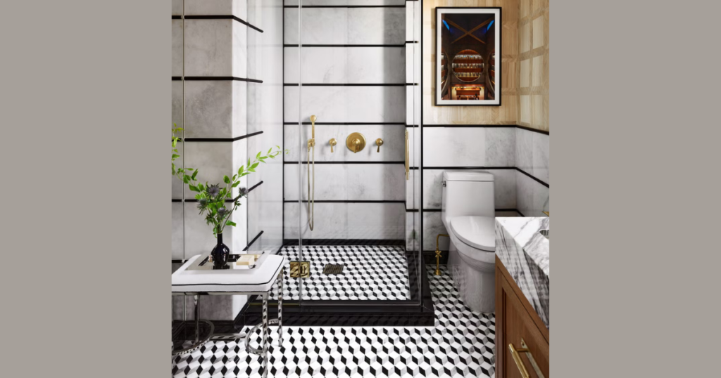 Traditional Pattern Floor Tiles for Character