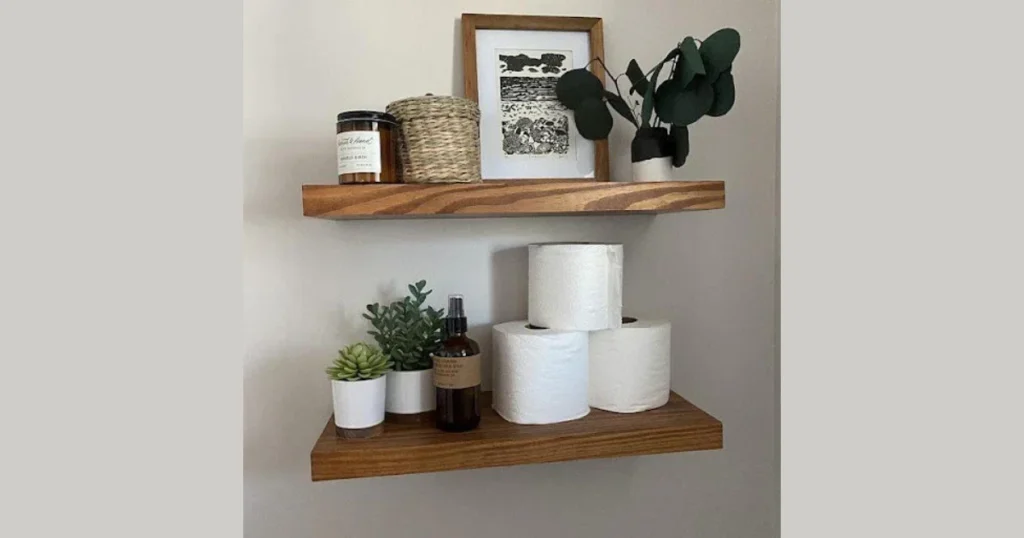 Use Floating Shelves for Stylish Bathroom Storage