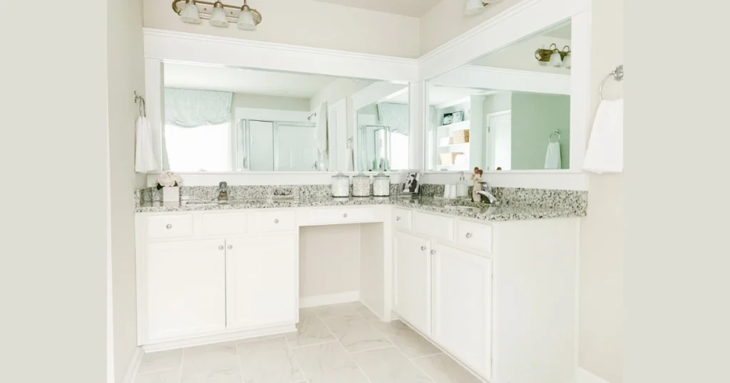 Frame the Builder-Grade Mirror for a Custom Look