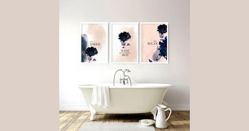 Add Stylish Bathroom Wall Art for Personality