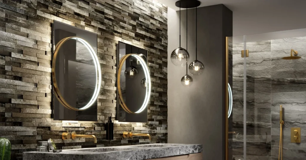 Update the Bathroom Mirror for a Modern Finish